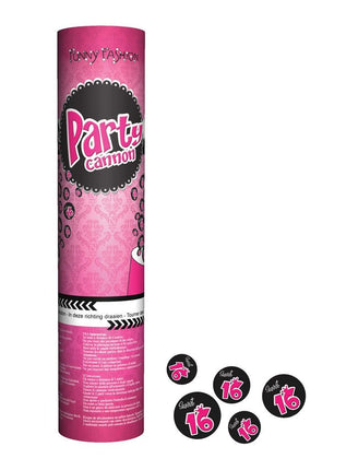 Funny Fashion Confetti shooter Sweet 16 feestje