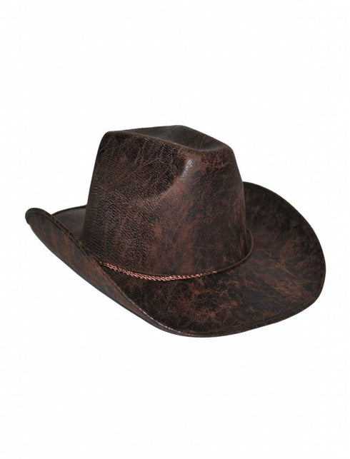 Funny Fashion Cowboy hoed lederlook bruin