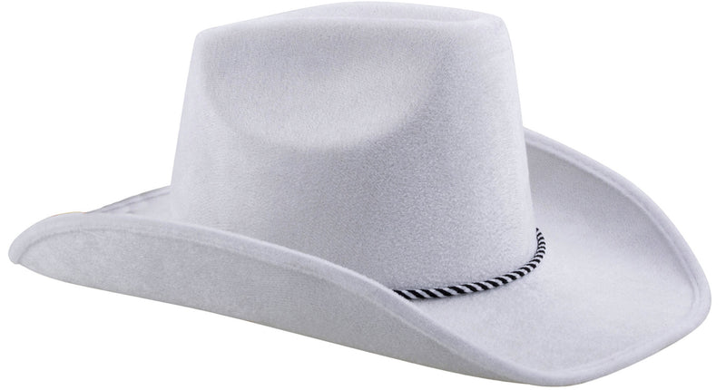Funny Fashion Cowboyhoed in de kleur wit