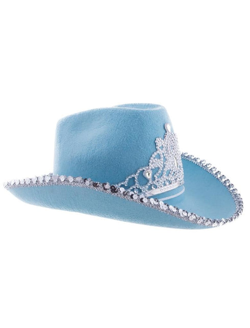 Funny Fashion Cowboyhoed met kroon diverse kleuren