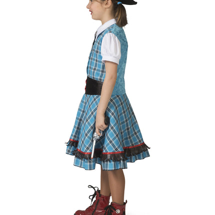 Funny Fashion Cowgirl jurkje Blue Bird meiden