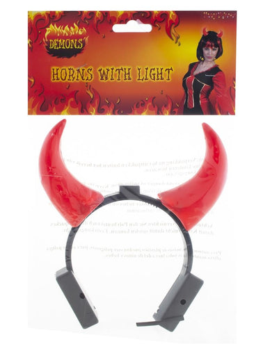 Funny Fashion Diadeem  duivel met licht