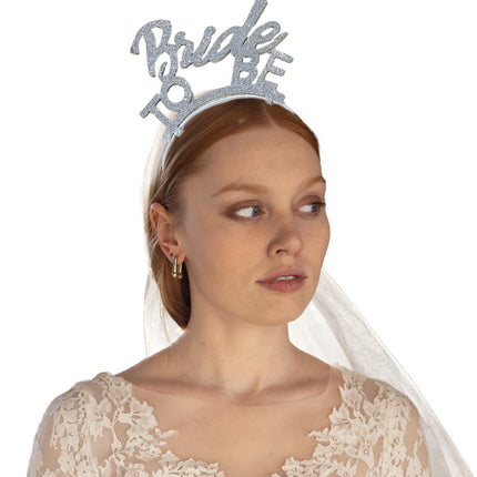 Funny Fashion Diadeem met sluier Bride To Be