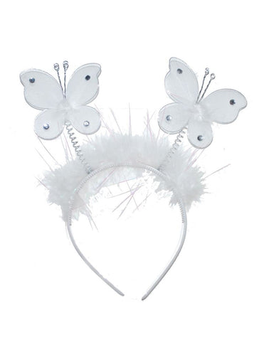 Funny Fashion Diadeem met witte vlinders