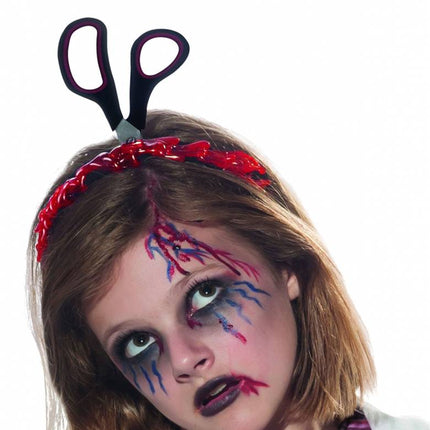 Funny Fashion Diadeem schaar door hoofd