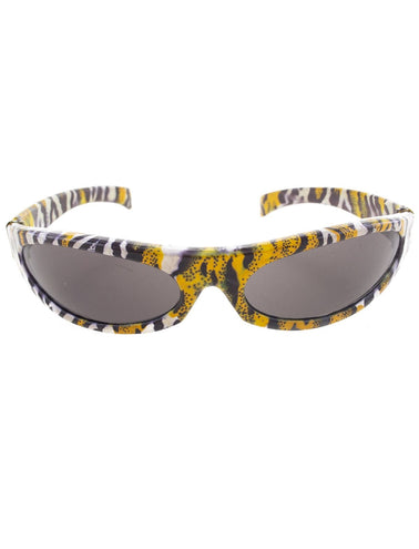 Funny Fashion Disco bril met dieren print