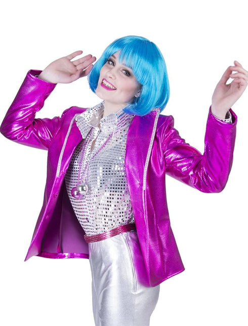 Funny Fashion Disco Fever jas roze/fuchsia dames