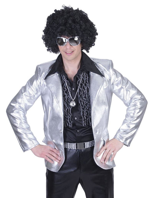 Funny Fashion Disco Fever jas zilver heren