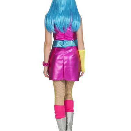 Funny Fashion Disco Fever jurkje dames roze/fuchsia