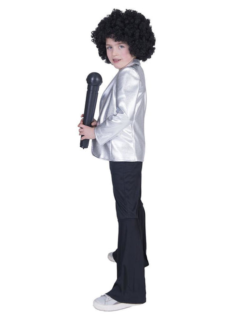Funny Fashion Disco Fever kostuum zilver kind