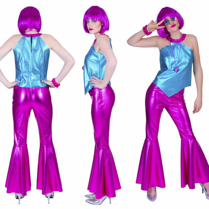 Funny Fashion Disco Fever Topje dames blauw