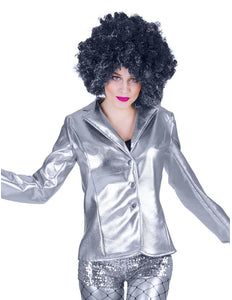 Funny Fashion Disco jas Fever zilver dames