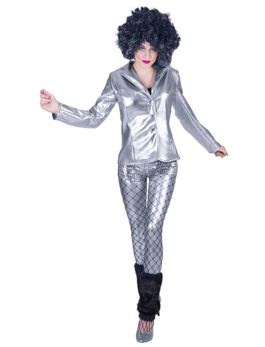 Funny Fashion Disco jas Fever zilver dames