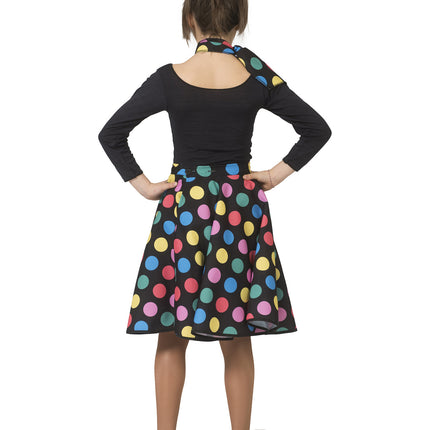 Funny Fashion Disco rok Hotty Dotty meiden