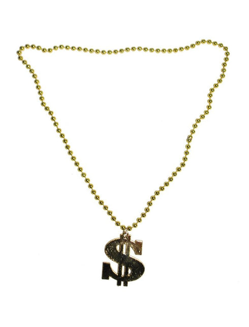 Funny Fashion Dollar ketting goud