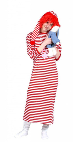 Funny Fashion Dorus badpak jurk rood wit