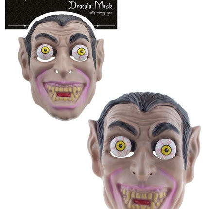 Funny Fashion Dracula masker met bewegende ogen