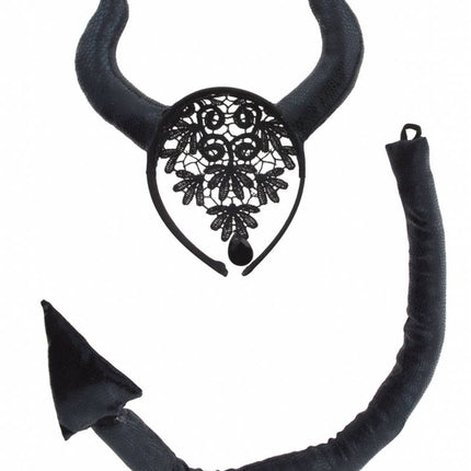 Funny Fashion Duivel verkleed set 2glg