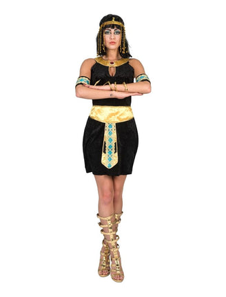 Funny Fashion Egyptische Cleopatra jurk zwart