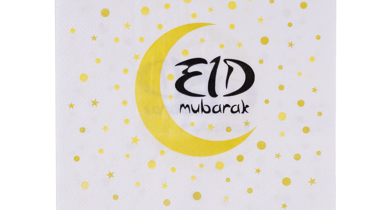 Funny Fashion Eid Mubarak servetten 20 stuks