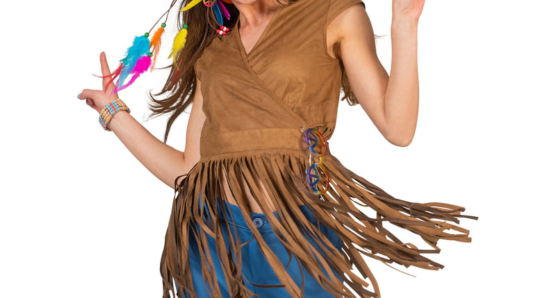 Funny Fashion Flower power shirt Evi dames