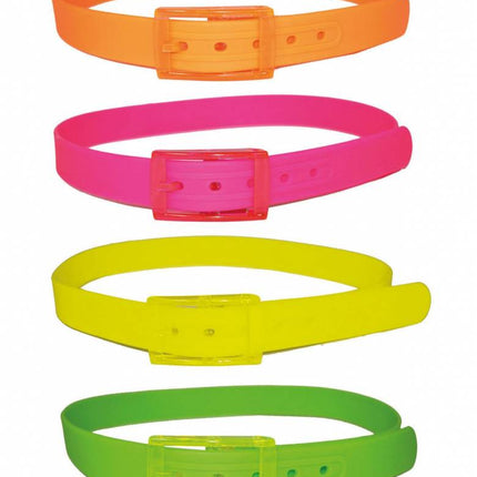 Funny Fashion Fluo roze riem