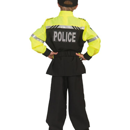 Funny Fashion Fluor gele politiepakjes voor kinderen
