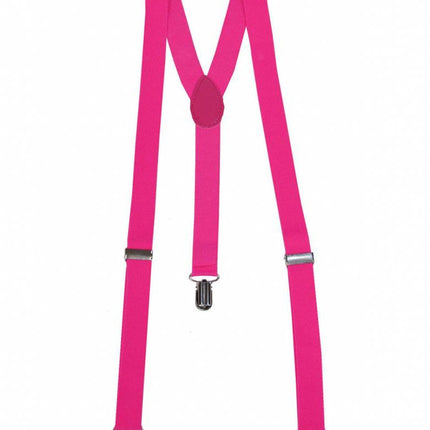 Funny Fashion Fluor roze bretels