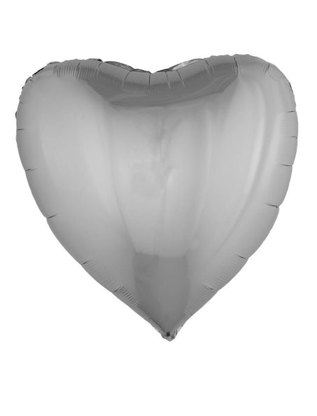 Funny Fashion Folie ballon groot hart zilver