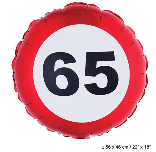 Funny Fashion Folie ballon leeftijd 65