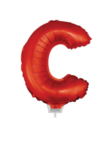 Funny Fashion Folie ballon letter C Rood