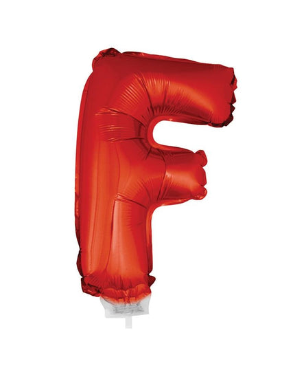 Funny Fashion Folie ballon letter F Rood