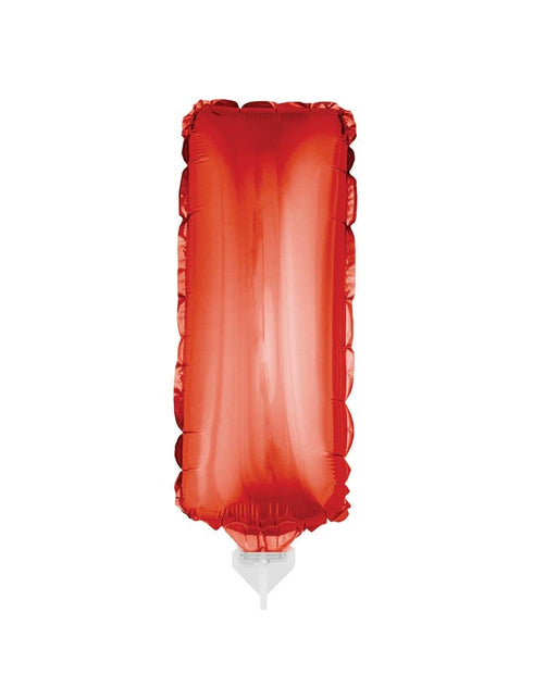 Funny Fashion Folie ballon letter I Rood