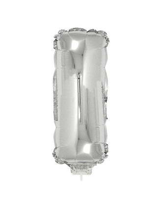 Funny Fashion Folie ballon letter I Zilver