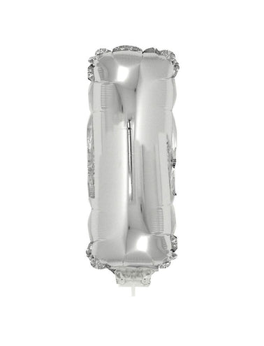 Funny Fashion Folie ballon letter I Zilver