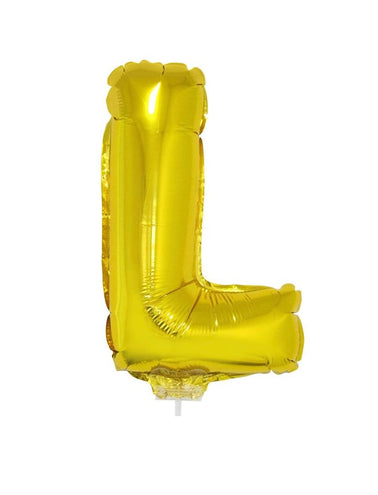 Funny Fashion Folie ballon letter L Goud