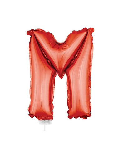 Funny Fashion Folie ballon letter M Rood