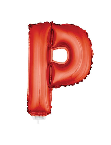 Funny Fashion Folie ballon letter P Rood