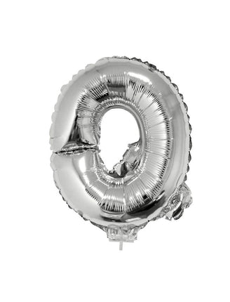 Funny Fashion Folie ballon letter Q Zilver