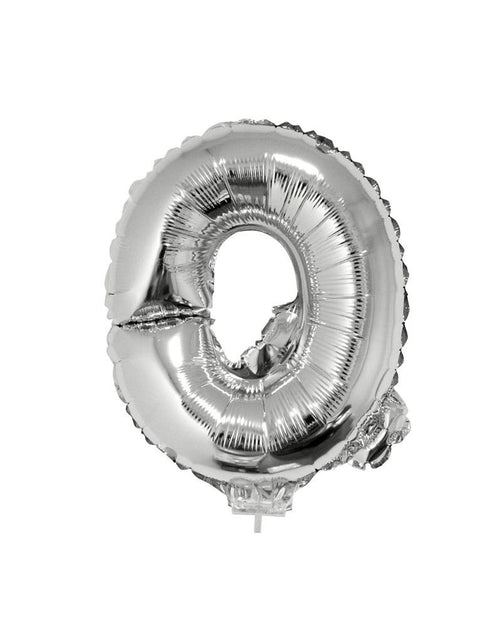 Funny Fashion Folie ballon letter Q Zilver