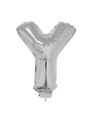 Funny Fashion Folie ballon letter Y Zilver