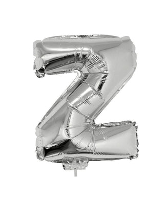 Funny Fashion Folie ballon letter Z Zilver