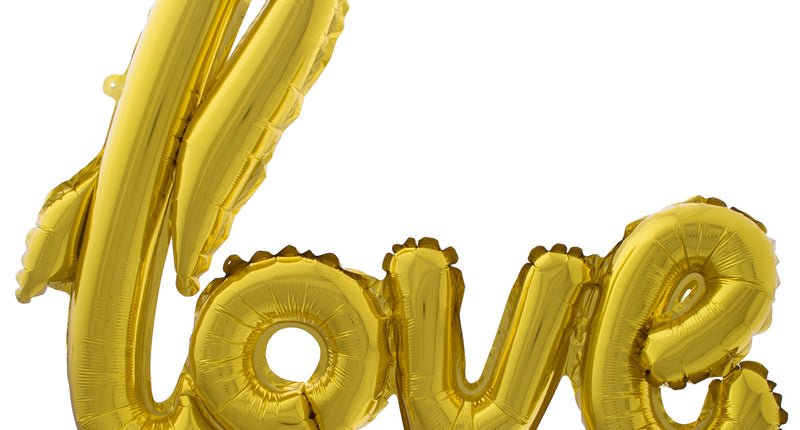 Funny Fashion Folie ballon LOVE in goud