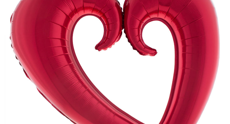 Funny Fashion Folie ballon rood hart