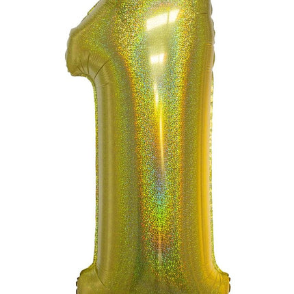 Funny Fashion Folieballon 102 cm glitter goud