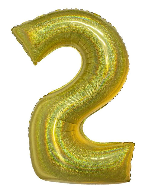 Funny Fashion Folieballon 102 cm glitter goud