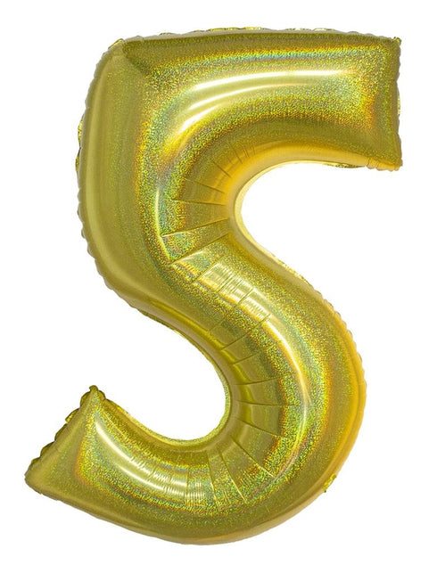 Funny Fashion Folieballon 102 cm glitter goud