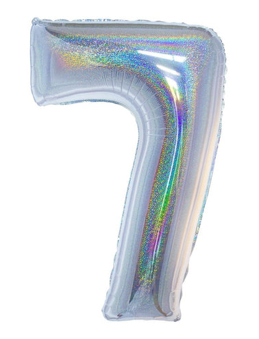 Funny Fashion Folieballon 102 cm glitter zilver