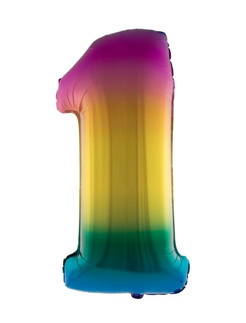 Funny Fashion Folieballon 102 cm regenboog