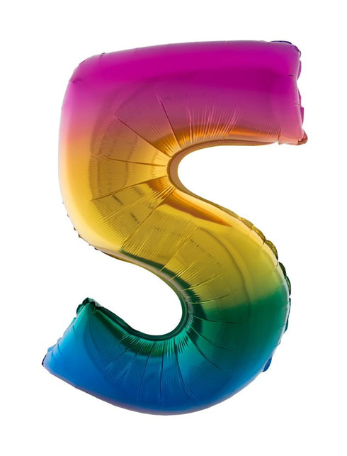 Funny Fashion Folieballon 102 cm regenboog